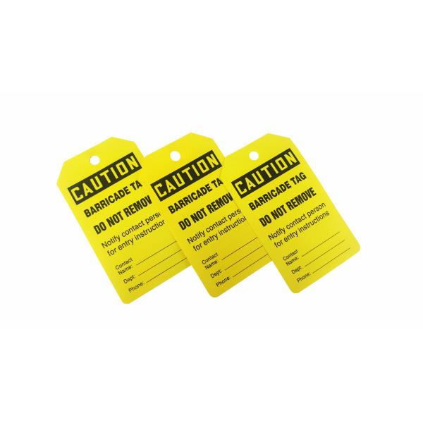 Industrial Plastic Safety Tag With Customization For Different Applications