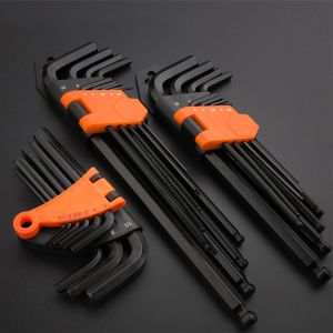 Blackened Allen Hex Key Lengthened With Magnetic Head Wrench Set