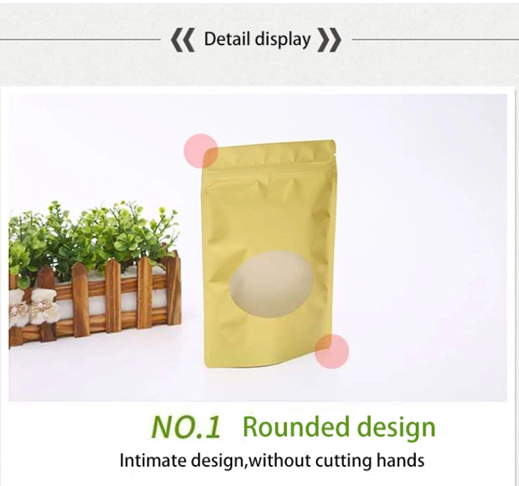 Recyclable 110 Micron Foil Ziplock Bags With Window