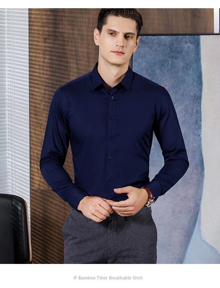 Viscose/Polyester/Spandex Knit Fabric Designer Shirts for Men 2021 Style Custom