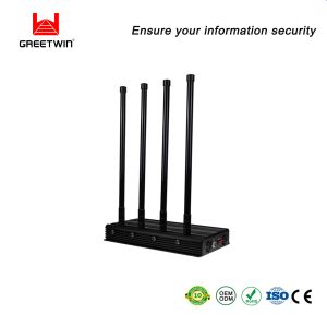 Wholesale 115W 2.5dBi Cell Phone Signal Jammer LOJACK Gps WIFI jammer 4 Antennas from china suppliers