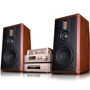 Customized 8 Inch Bookshelf Passive Speakers 3 Way Multifunctional