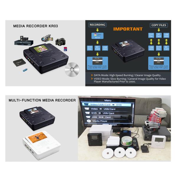 Portable MTK Video Disc Recorder Player LCD Screen 8G Customized