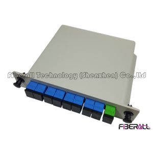 EPON GPON BPON LGX type 1x8 Optical PLC Splitter Low Polarization Dependent Loss