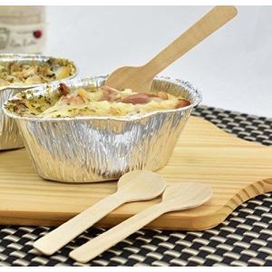 Practical Wood Biodegradable Cutlery Spoon 100mm For Ice Cream