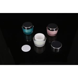 hand lip crystal pump empty square white Screen Printing Airless 30ml Cosmetic