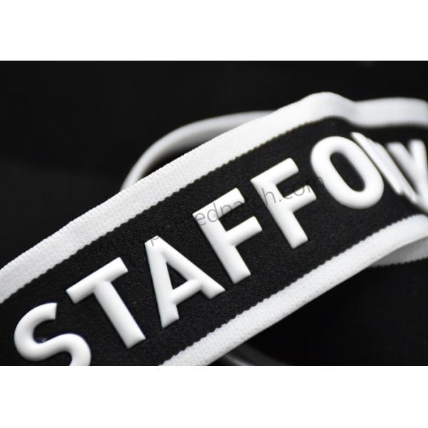 Jacquard OEKO Men'S Underwear Elastic Band Silicone Screen Print Black White