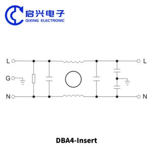 Single Phase EMI Power Filter 220V DBA4 Series Current 20A-30A