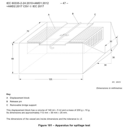 Refrigerator Spillage Test Apparatus for Electrical Safety