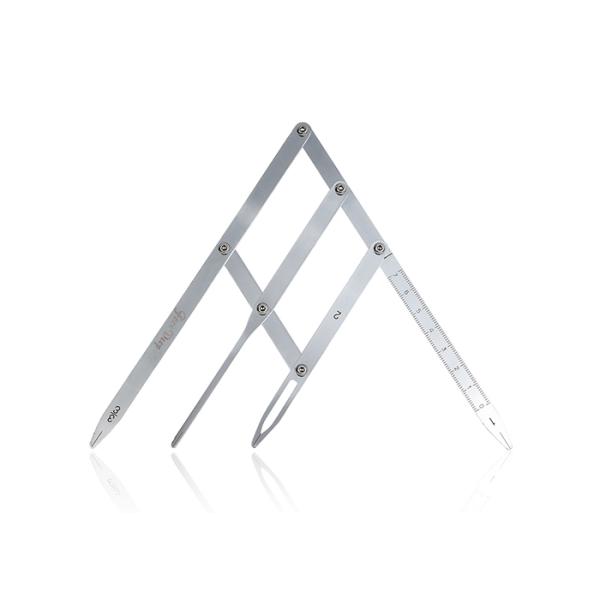 Face Deep Stainless Steel Golden Mean Calipers with 4 Prong for High Defined Brows