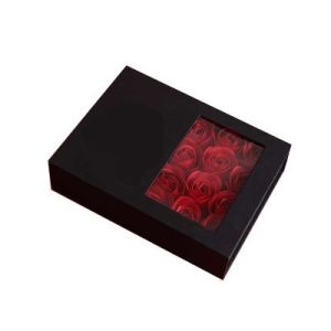Pantone Printing Flower Packaging Box With Ribbon Closure
