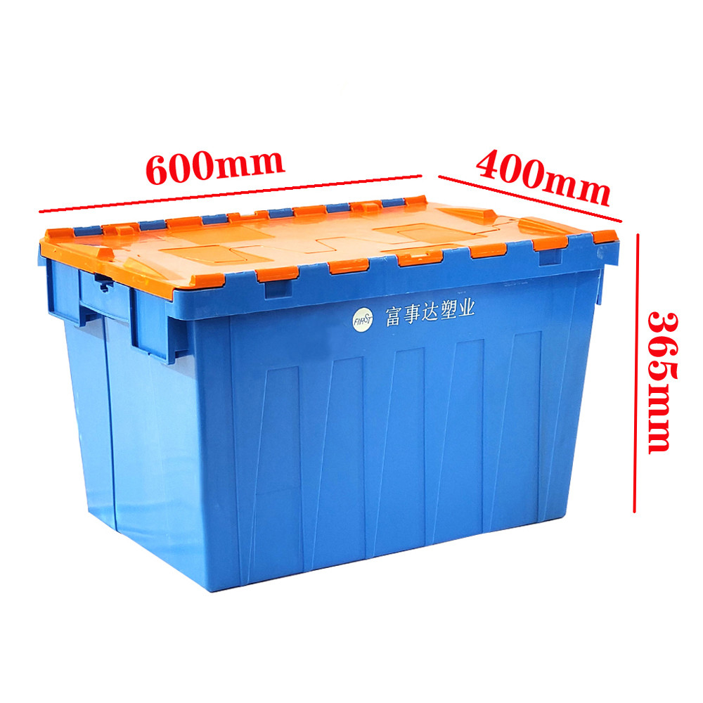 600x400x365mm Plastic Logistic Container Storage Tote Box Storage Crate Folding