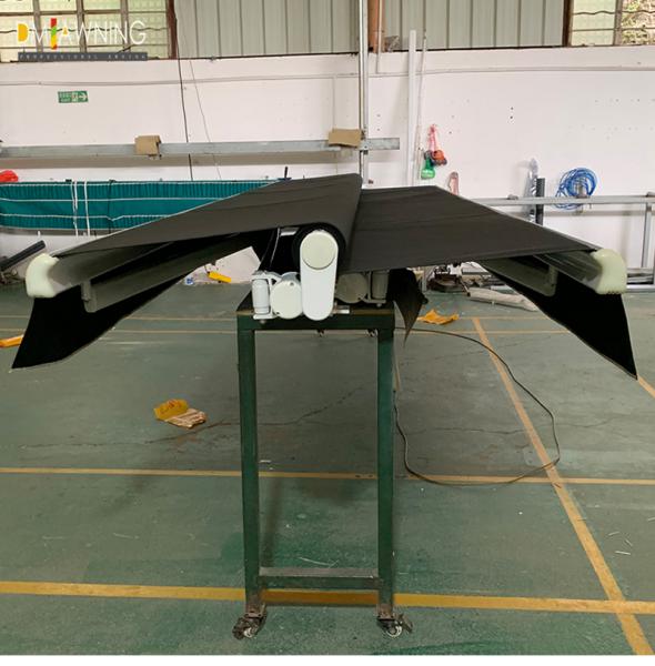 Free Stand Double Side Waterproof Retractable Awning Hand Control Outdoor Retractable Awnings