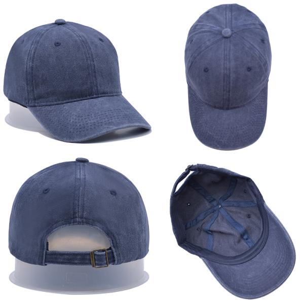 Unstructured Front Panel Six-Panel Baseball Cap With 6 Eyelets Can Custom Your Logo