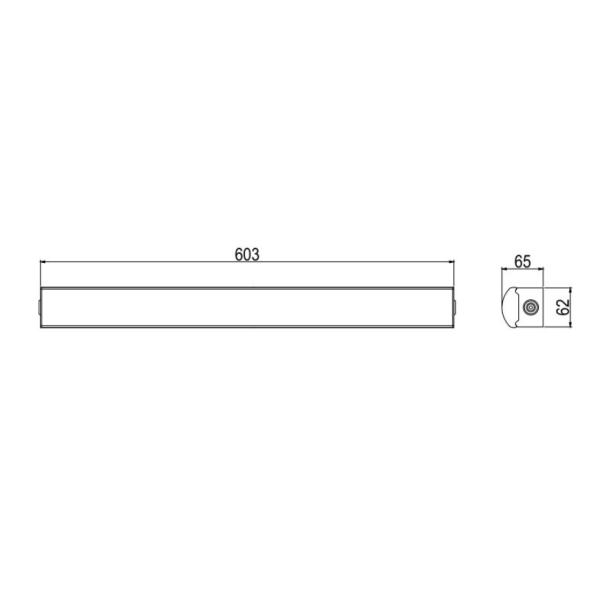AC100-265V IP66 Waterproof LED Triproof Light Warranty 5 Years IK08 with Emergency Sensor For Indoor Warehouse
