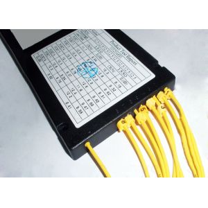 Convenient Fiber Optic Splitter , 1x8 SCUPC PLC Fiber Splitter With ABS Box