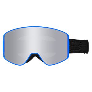 Magnetic Double-Layer Anti-Fog Ski Goggles for Men and Women with Color Mirror