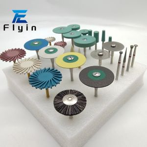 Resin Diamond Polishing Grinding Head Burs Dental Lab Tools Removable For