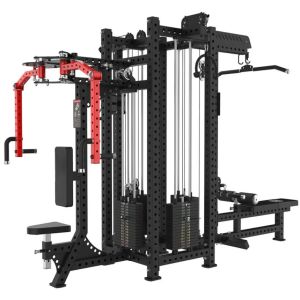 Four Person Smith Machine Gantry Commercial Multifunctional Bench Press Squat
