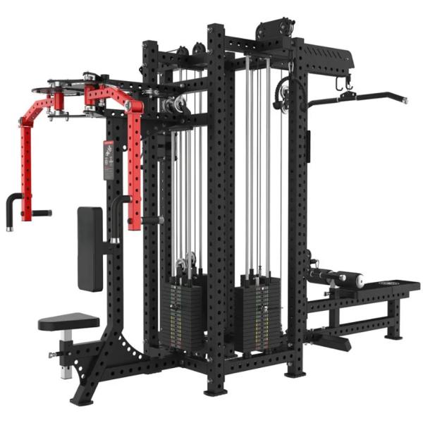 Four Person Smith Machine Gantry Commercial Multifunctional Bench Press Squat