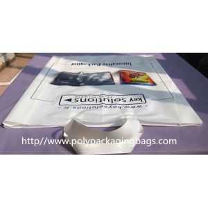 Cotton Rope Plastic Handle Bags , Quadrate Bottom Soft Loop Shopping Bags