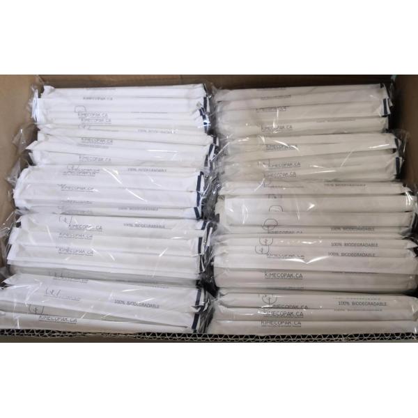 Compostable Biodegradable Bamboo Fiber Straw For Hot Cold Drinks