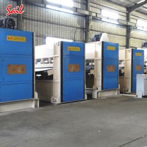 Nonwoven synthetic leather fabric needle punched machine leather substrate layer