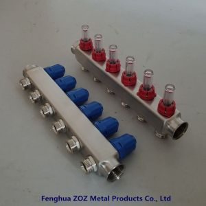 Manifolds for Underfloor Heating System , Stainless Steel Manifold Flow Meter