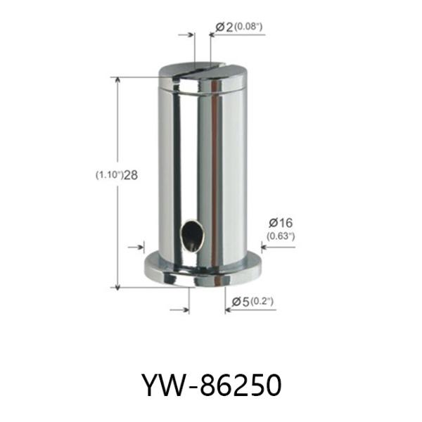 Quality Chrome Plated Brass Ceiling Attachment Side Exit with M5 Female thread YW86250 for sale