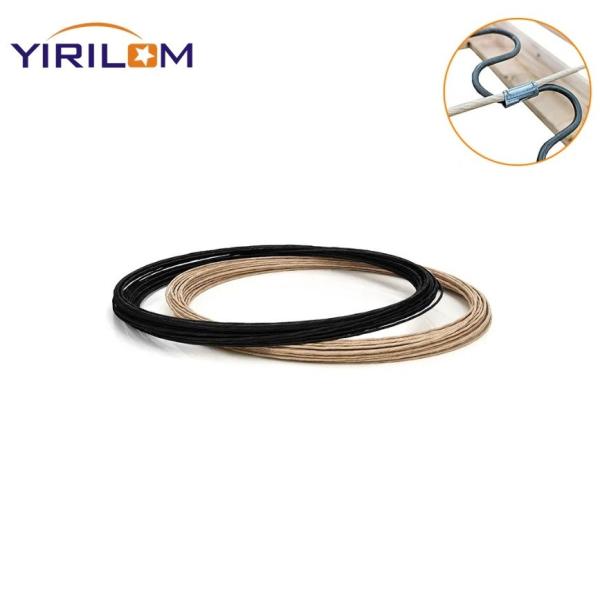 Quality 1.6 Mm 2 Mm Plastic And Paper Covered Wire For Sofa Zigzag Spring Fixing for sale