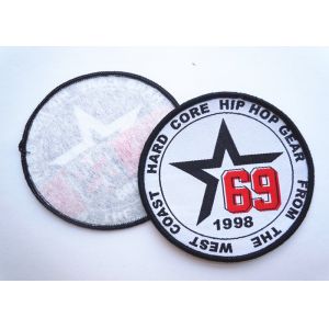 Rubber 3D Custom Clothing Patches Embosssed With Backing
