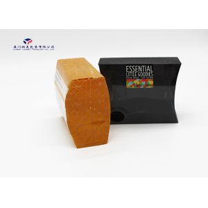 Orange / Black Pillow Box For Bath Set Custom Printed Plastic Boxes 13X4.5X11