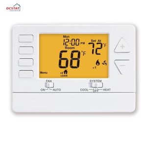 China Physical Dimensions 5.43 W X 3.85 H X 1.14 D 7 Day Programmable Thermostat with Anti-Flammable ABS PC Material on sale