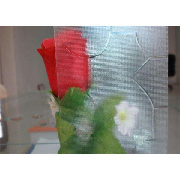 Solid Decorative Patterned Glass 3mm - 8mm Thickness Clear Figured Glass