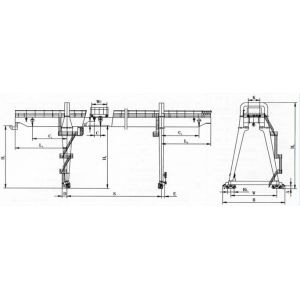 Wholesale YT Electric trolley Lifting frame gantry crane On Promotion from china suppliers