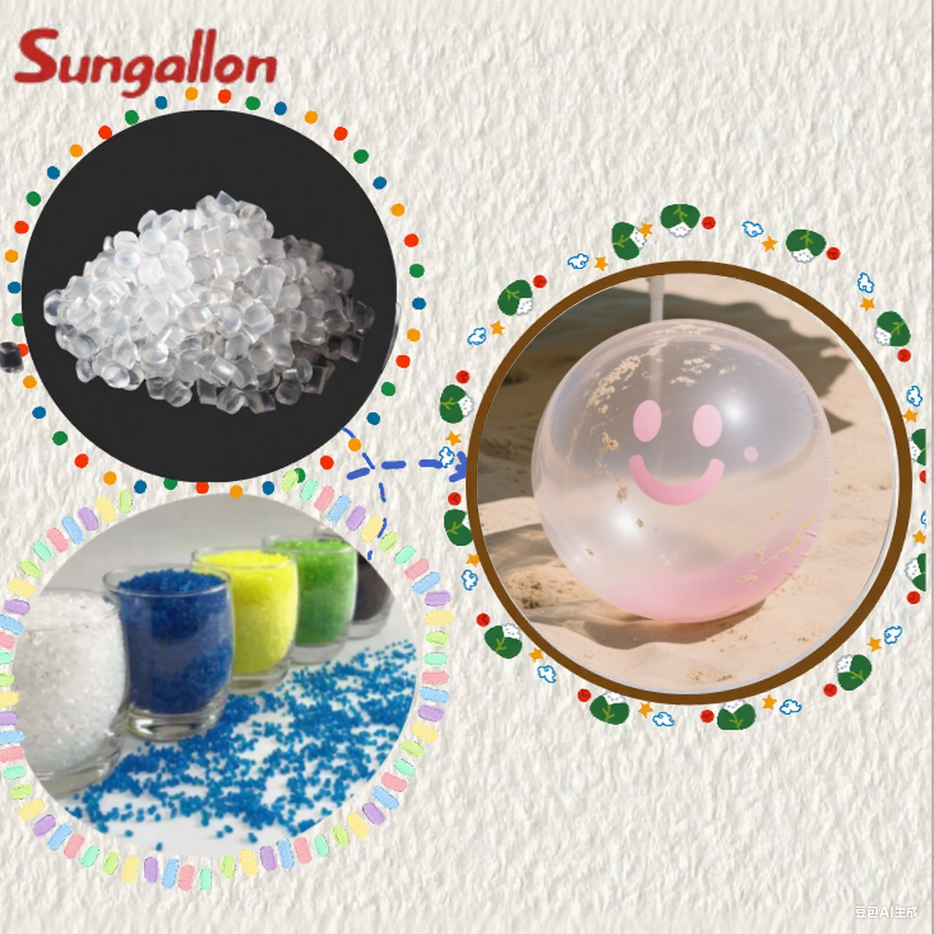 Direct Factory High-Grade TPE Toy Ball Raw Material Injection-Moldable Anti-Aging Particles with Low-Compression-Set Bulk
