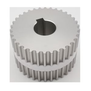 Silver Customisable Synchronous Aluminium Pulley Wheel Custom Machined Parts