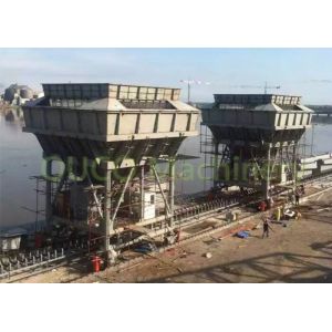 Rail Mounted ECO Hopper , Aggregate Hopper Steel Structure Dust Free