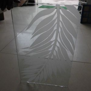 Customized Pattern Tempered Door Glass Toughened Low Iron