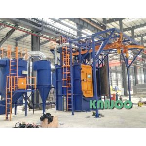 China Large Volume Hanger Shot Blasting Machine Wirh PLC Control System on sale