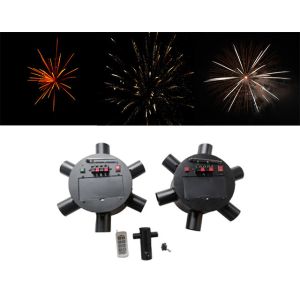 IP55 High Voltage Electronic Ignition Double Wheel Fireworks Fountain Machine