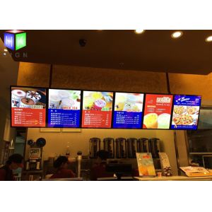 Menu Lightbox LED Restaurant Menu Boards Backlight Aluminum Alloy Frame