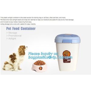 Pet Food Large Container Dog Cat Animal Storage Bin Dry Feed Seed 30L Containers