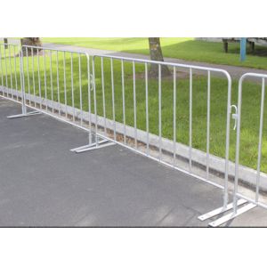 Road Access To Safe Metal Crowd Barriers Of Low Carbon Steel Tube For Public