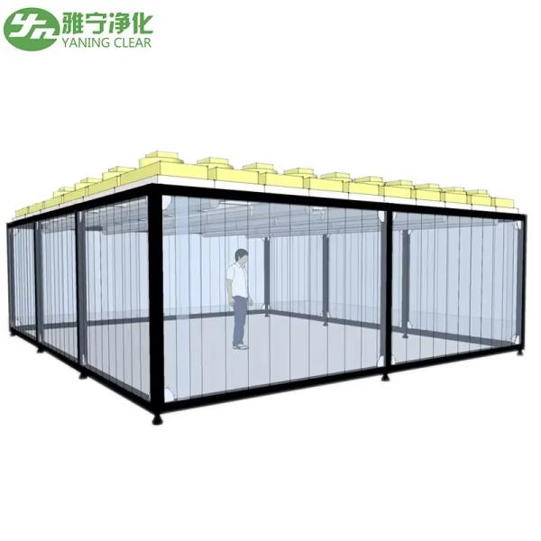 Quality Laboratory Clean Room ISO GMP Modular Dust Free Clean Room Modular PVC Wall Panel Assembly Hard Wall FFU Clean Room Clean Booth for sale