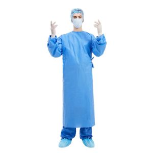 Wholesale Manufacturer Anti Blood Alcohol Disposable Surgical Gowns With Elastic Cuffs from china suppliers