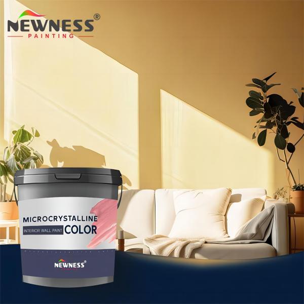 Micro Crystal Interior Wall Paint Odorless Formula for Professional Paint Manufacture