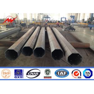 China 8M 1200Dan Electricity Utility Steel Poles Distribution Line Poles For 11KV Overhead Transmission Line Poles on sale