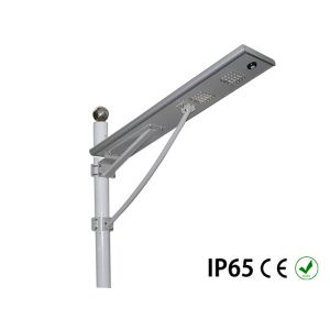 Intelligent All In One Solar LED Street Light / 30 Watt Garden Street Lamp Easy