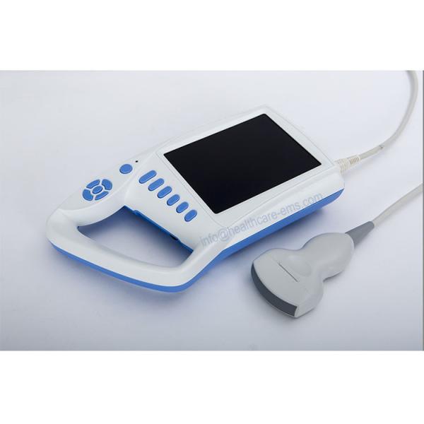 White Mobile Ultrasound Machine Vet Palmtop Ultrasound Scanner 7 Inch TFT LCD